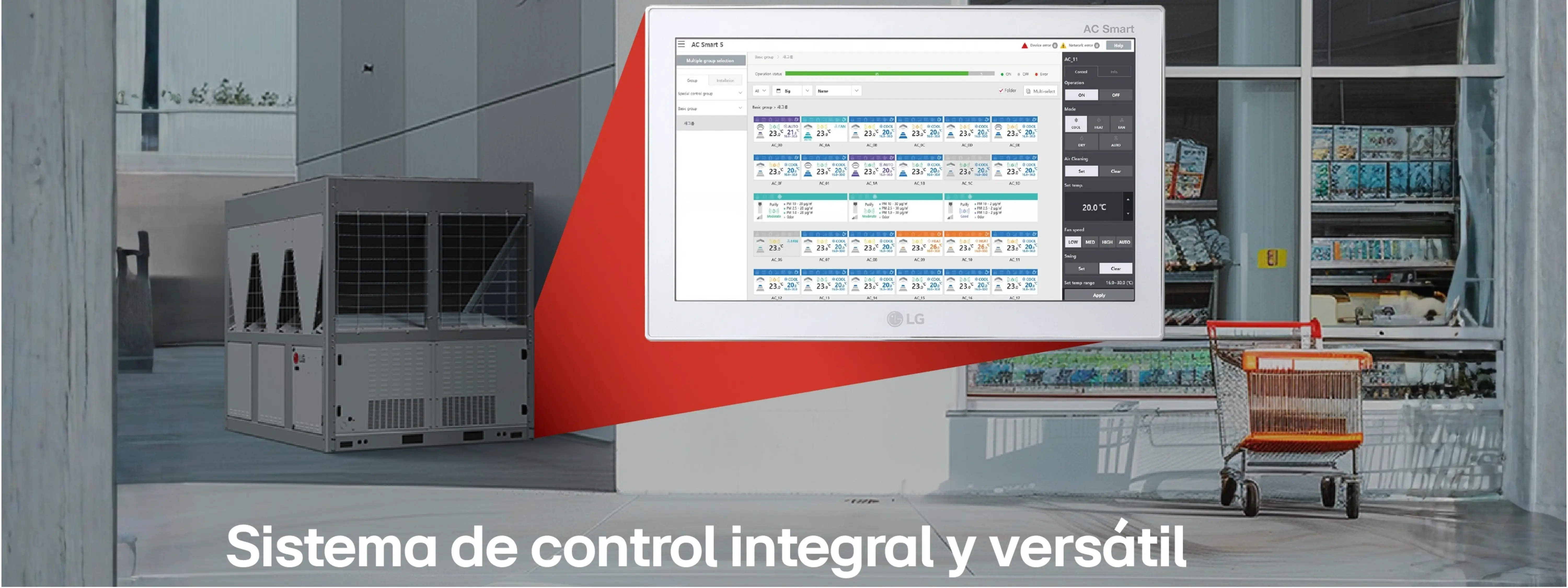 Sistema de control integral y versátil